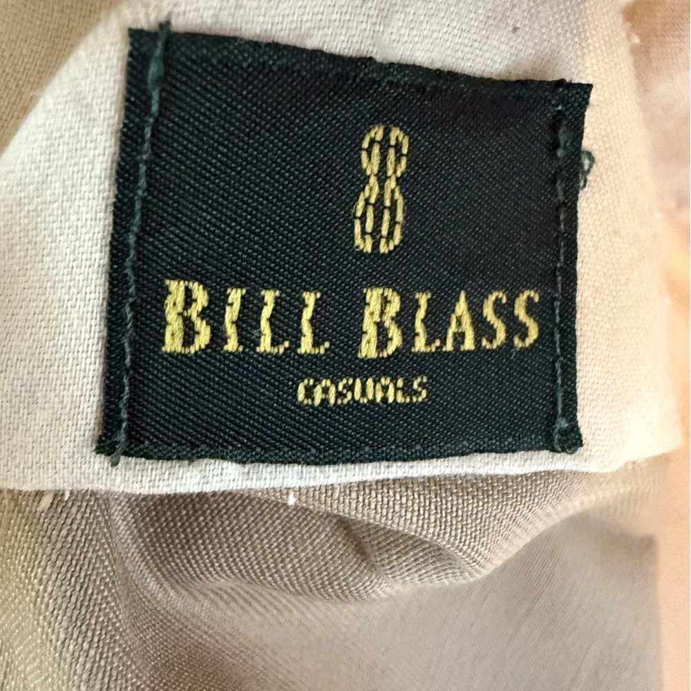 Bill Blass Men's Khaki Chinos, Pleated, Straight Leg 36 x32